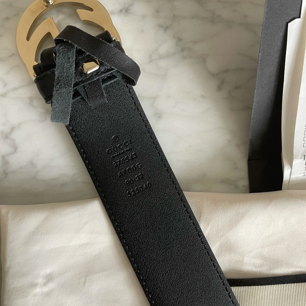 Gucci Belt interlocking G Buckle woman - Picture 4 of 12